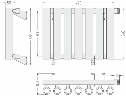 ДР КУМИР-0 н/ж EU50 правый  300х470 / 7 сек