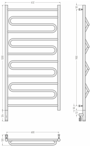 РЭБ ЭЛЕГИЯ 3.0 1200х600 МЭМ левый