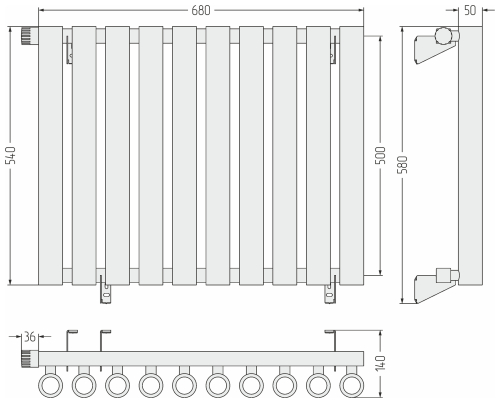 ДР КУМИР-0 н/ж EU50 левый  500х680 / 10 сек