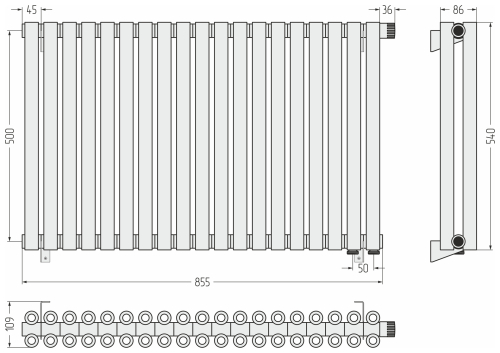 ДР ЭСТЕТ-00 н/ж EU50 500х855 / 19 сек