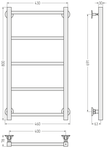 ПС СТИЛЬЕ "Версия-КН" 800х400 (5) П 20х20