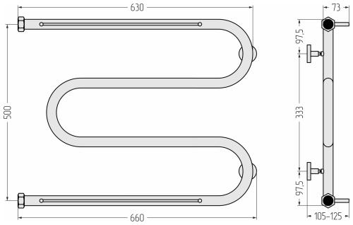ВПС "М-обр.+" 2П 500х650 Н. Г. 1"