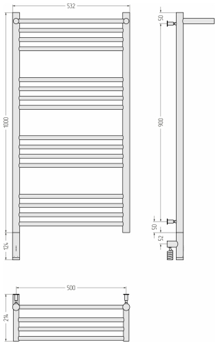 РЭБ "БОГЕМА 3.0" 1П 1000х500 / МЭМ левый