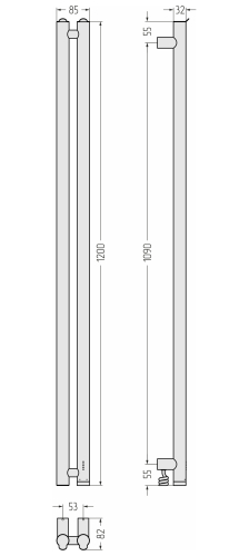 ЭПС "НЮАНС 4.0" 1200х53 правый