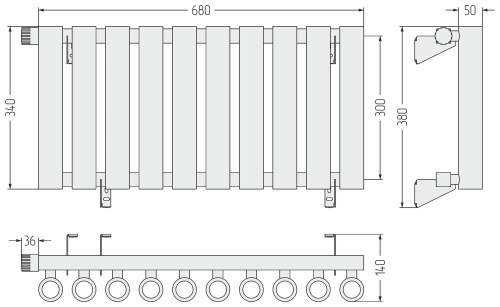 ДР КУМИР-0 н/ж EU50 левый  300х680 / 10 сек