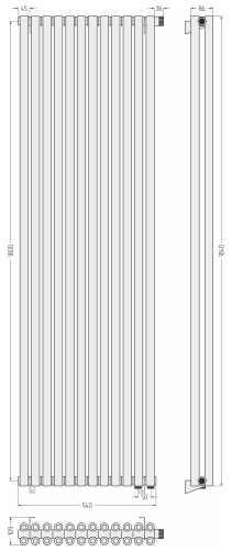 ДР ЭСТЕТ-00 н/ж EU50 1800х540 / 12 сек