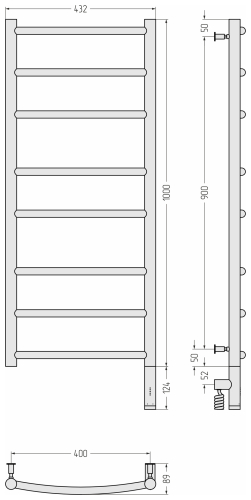РЭБ ГАЛАНТ 3.0 1000х400 МЭМ правый