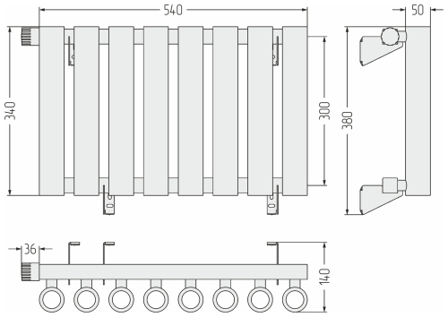 ДР КУМИР-0 н/ж EU50 левый  300х540 / 8 сек